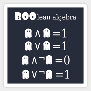 Boo-lean Algebra Sticker